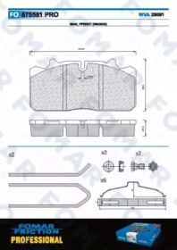 FOMAR FRICTION FO 675581